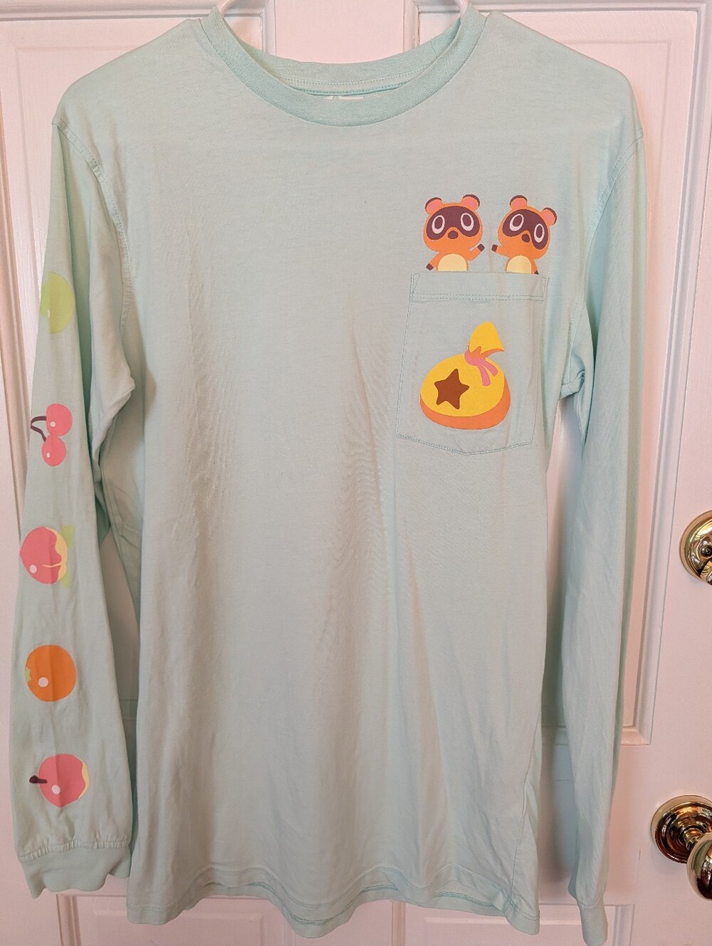 Box Lunch Cakeworthy Nintendo Animal Crossing Timmy & Tommy LS Tee Unisex Sz M